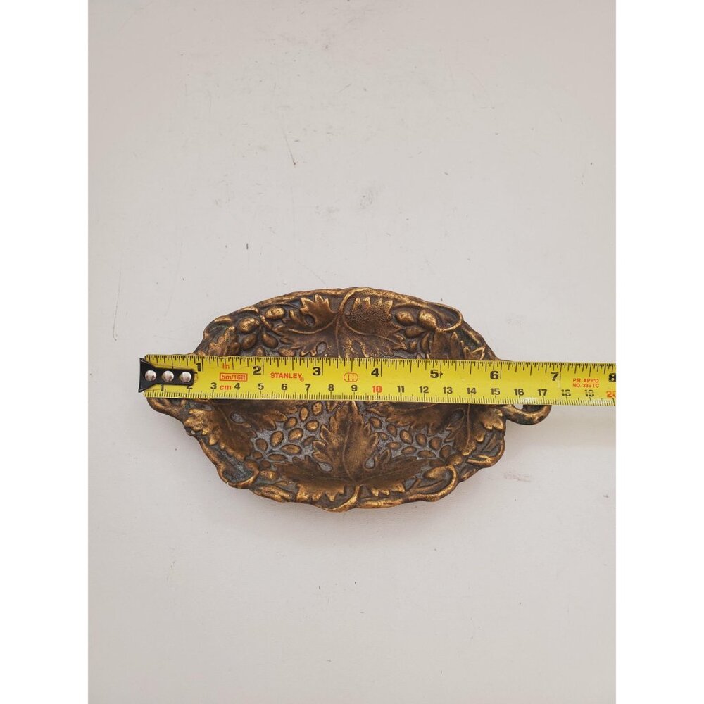 Vintage / BRASS SOAP DISH / Solid Brass Soap Holder Soap Dispenser Vintage - Picture 8 of 10